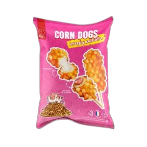 CRISPY POTATO SAUCISSE MOZZARELLA CORN DOG BUDJI