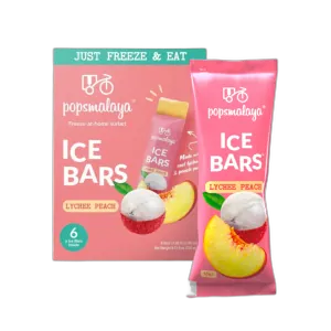 Popsmalaya Ice Bar Lychee Peach